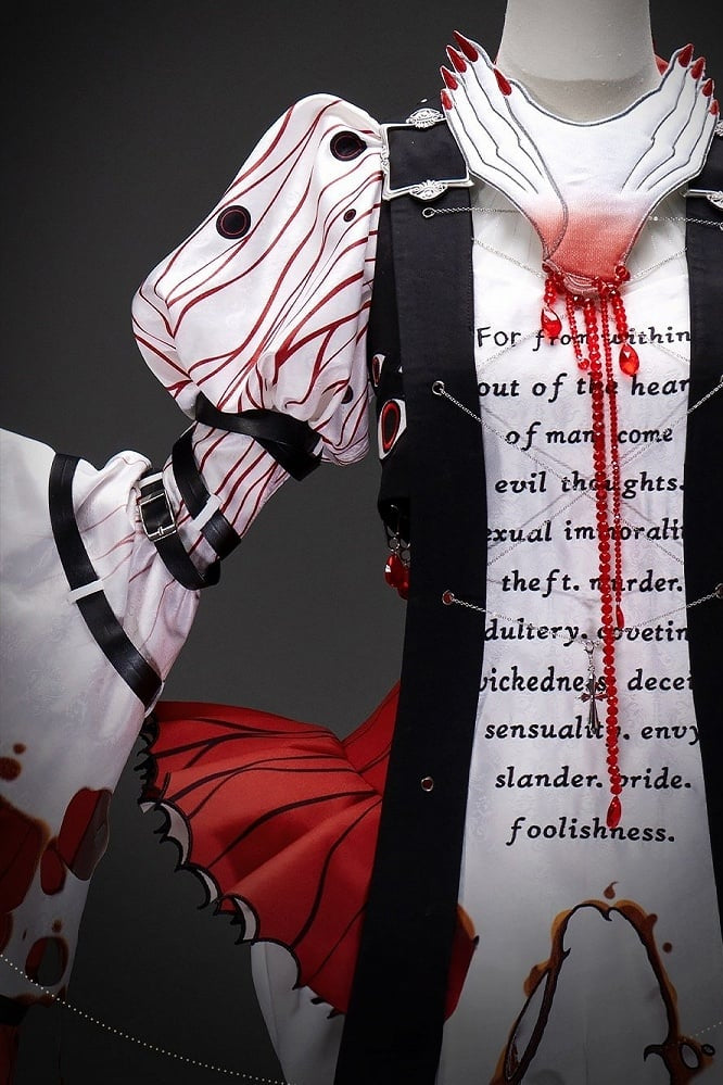 [Date limite de précommande : 19 septembre] Accessoires de col gothique à perles Crimson Claw de la série gothique sombre Decadent (type broderie / type 3D)