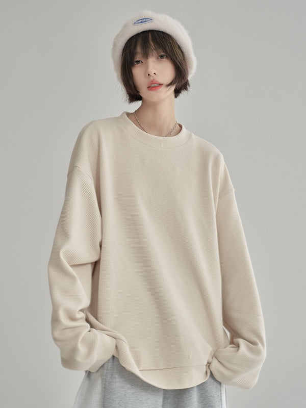 Loose Solid Color Waffle Trainers