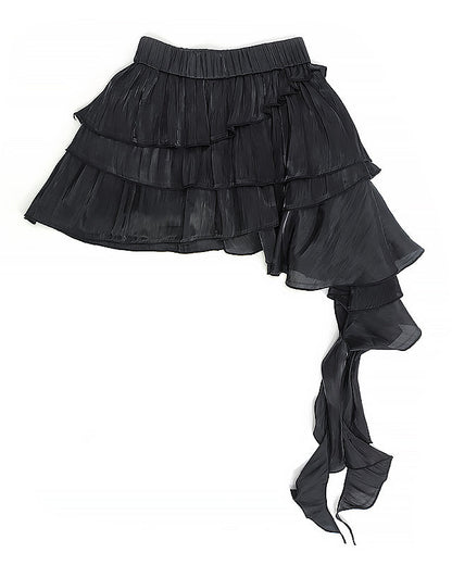 ブラックウィングスターリングアシメスカート