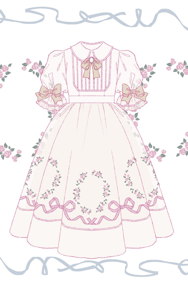 Rose Afternoon Tea Sweet Girly Lolita Dress