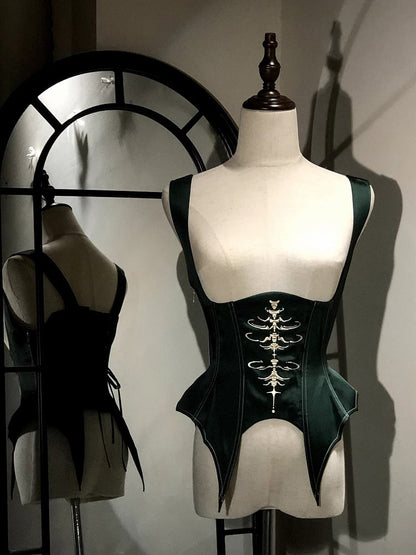 【12月3日予約締切】inverted spell contract ダークゴシックウィッチドレスフルセット＋シャツ＋ベスト＋スカート