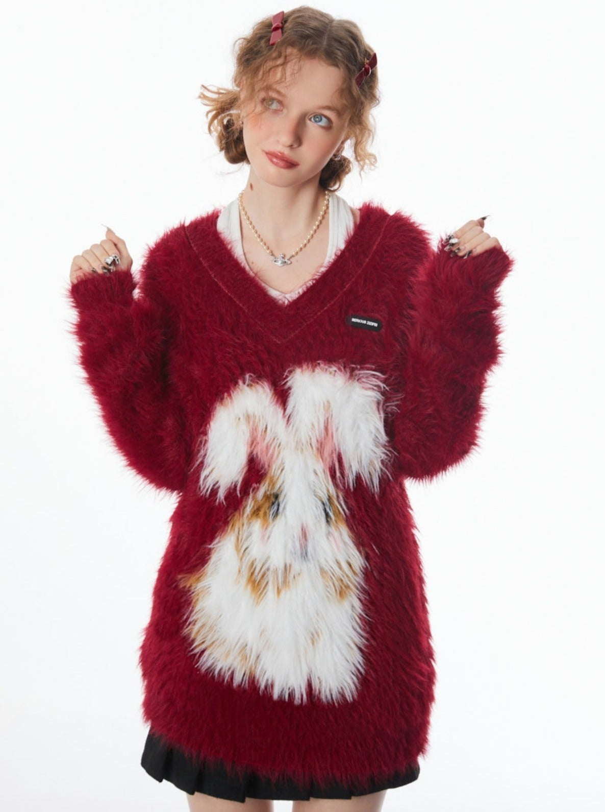 Fur Oversized Rabbit Top – Belchic