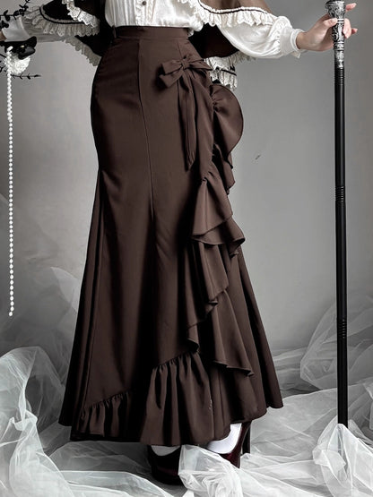 【12月23日予約締切】トワイライトレインロマンティックフリルマーメイドスカート