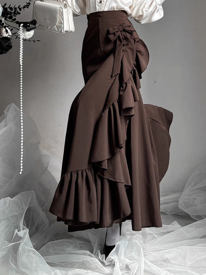 【12月23日予約締切】トワイライトレインロマンティックフリルマーメイドスカート