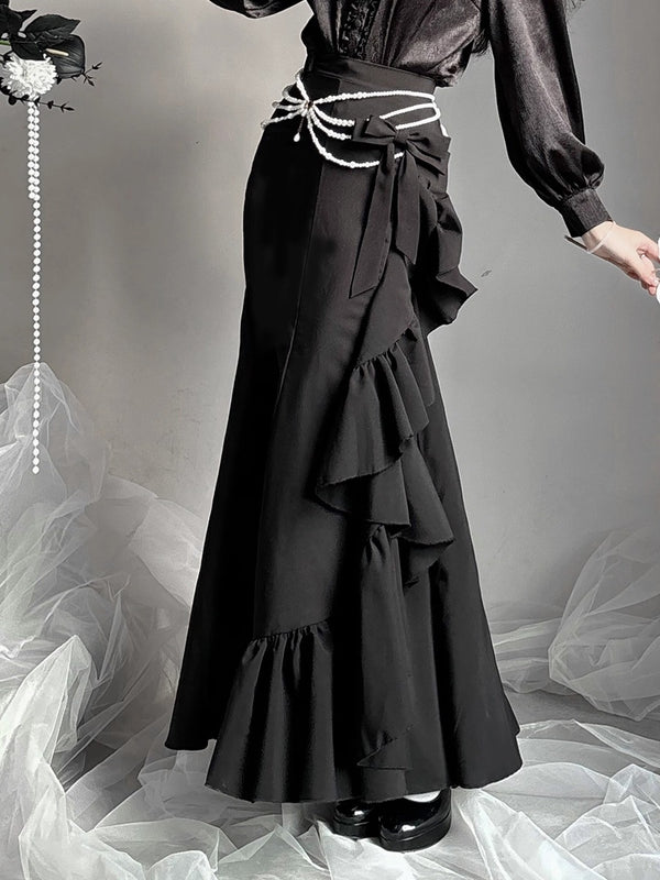 【12月23日予約締切】トワイライトレインロマンティックフリルマーメイドスカート