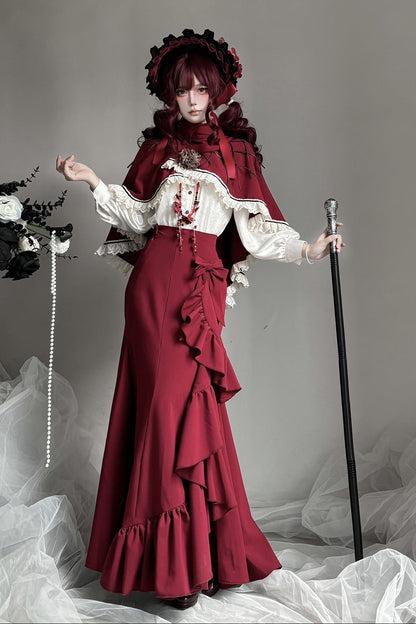 【12月23日予約締切】トワイライトレインロマンティックフリルシャツ