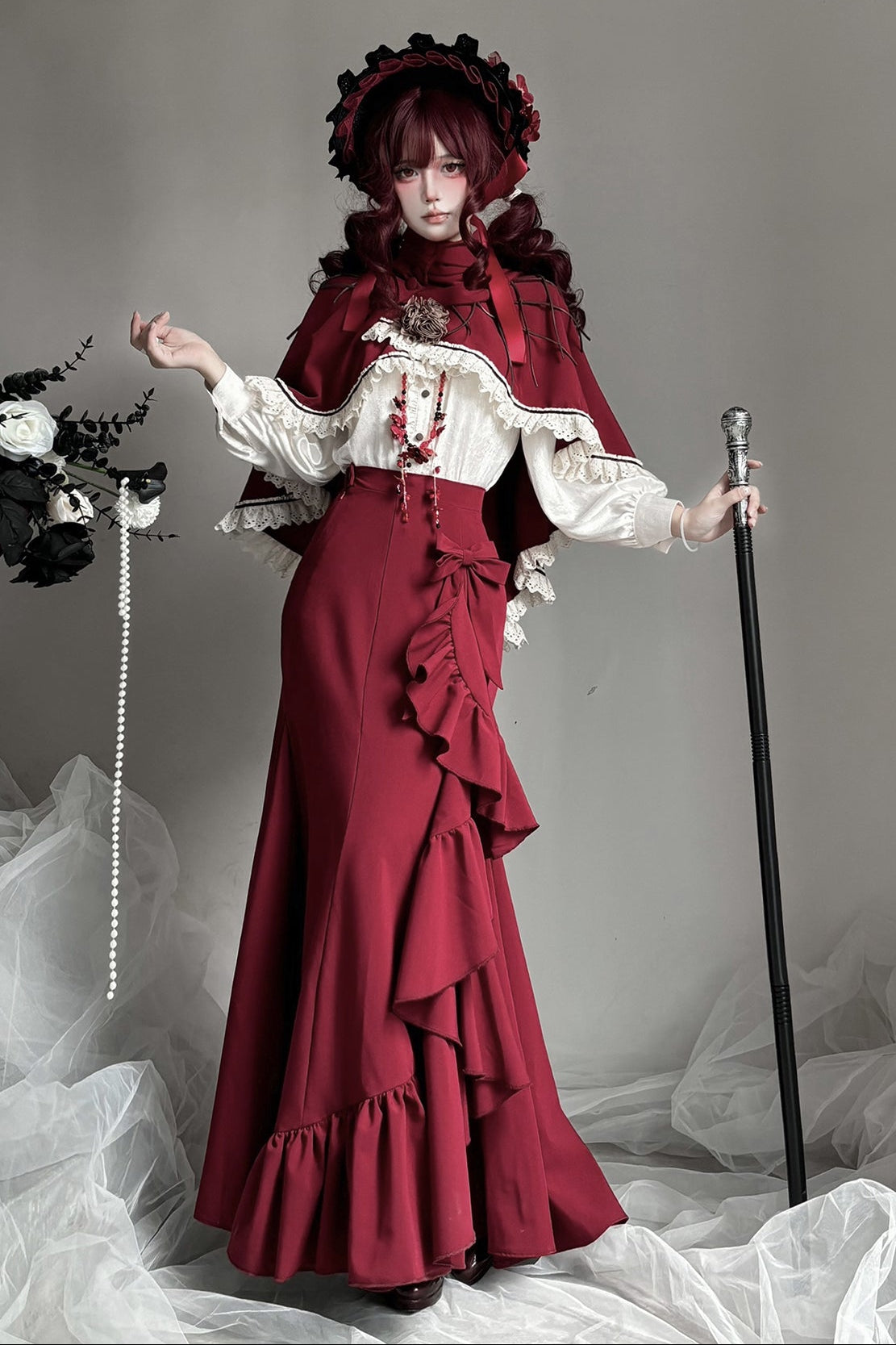 【12月23日予約締切】トワイライトレインロマンティックフリルマーメイドスカート