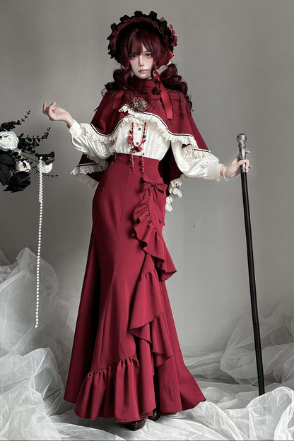 【12月23日予約締切】トワイライトレインロマンティックフリルマーメイドスカート