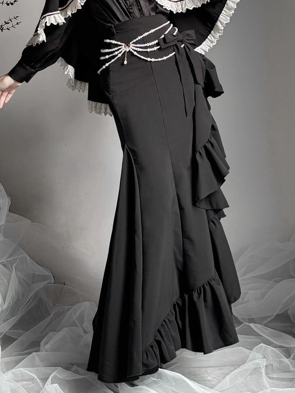 【12月23日予約締切】トワイライトレインロマンティックフリルマーメイドスカート