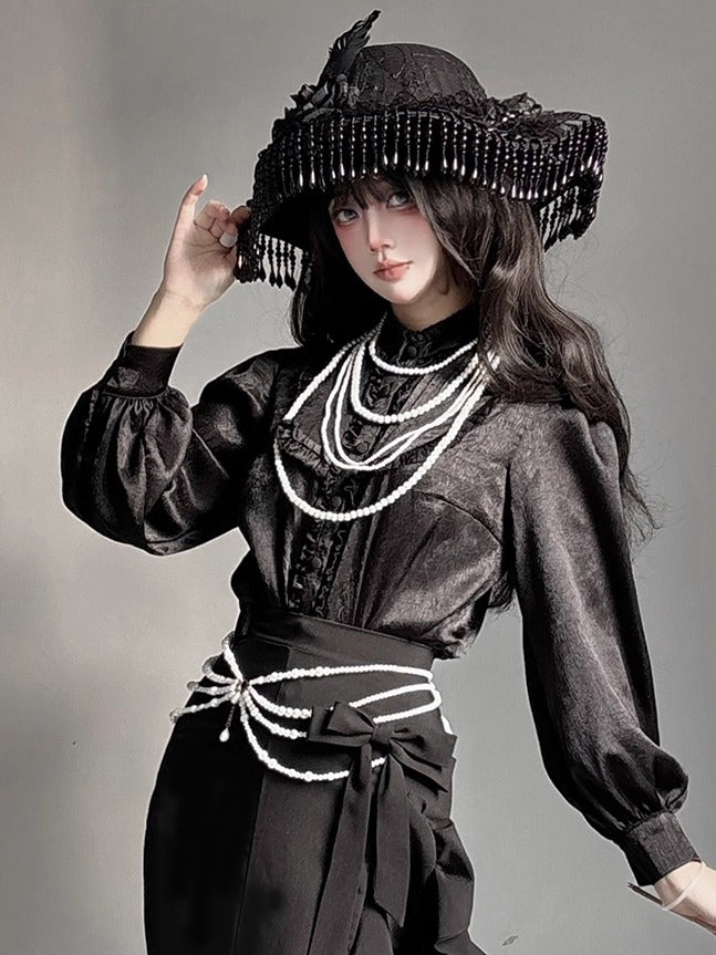 【12月23日予約締切】トワイライトレインロマンティックフリルシャツ