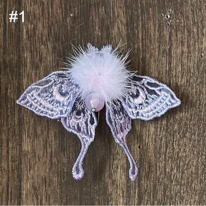 【9月13日予約締切】Purple/Dark Purple Gothic Lolita Elegant Iris Series Accessories(Bonnet / Hair clip with tassel / Hair clip / Brooch)