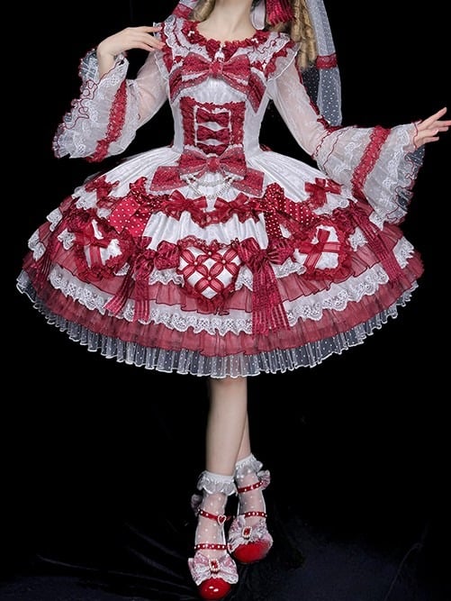 【12月26日予約締切】ピュアスイートローズファンタジーティアードロリータドレス