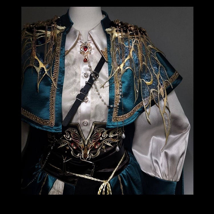 【予約商品】ダークファンタジーエンブロイダリーケープ＋シャツ＋コルセットトレーン＋パンツ/スカートコンプリートセット＋フルセット