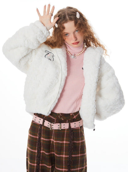 Sweet Rabbit Fur Jacket