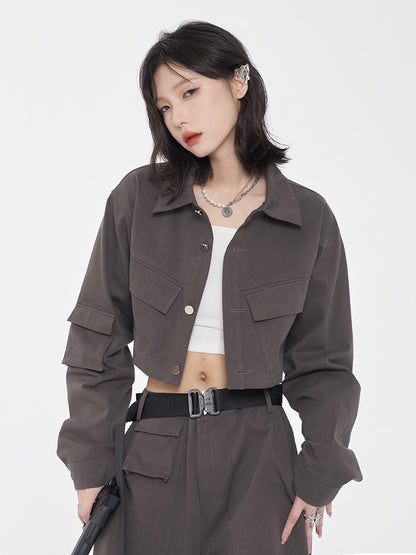 Short Waistless Work Loose Jacket