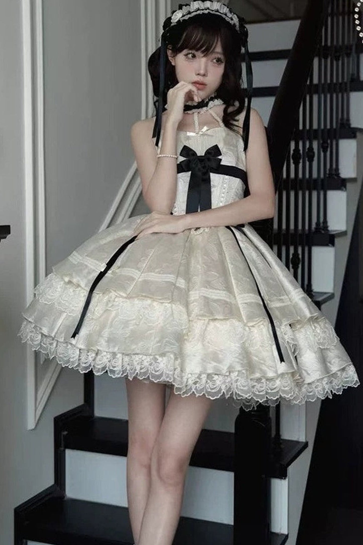 Butterfly Lolita Dress＋Hair Clips