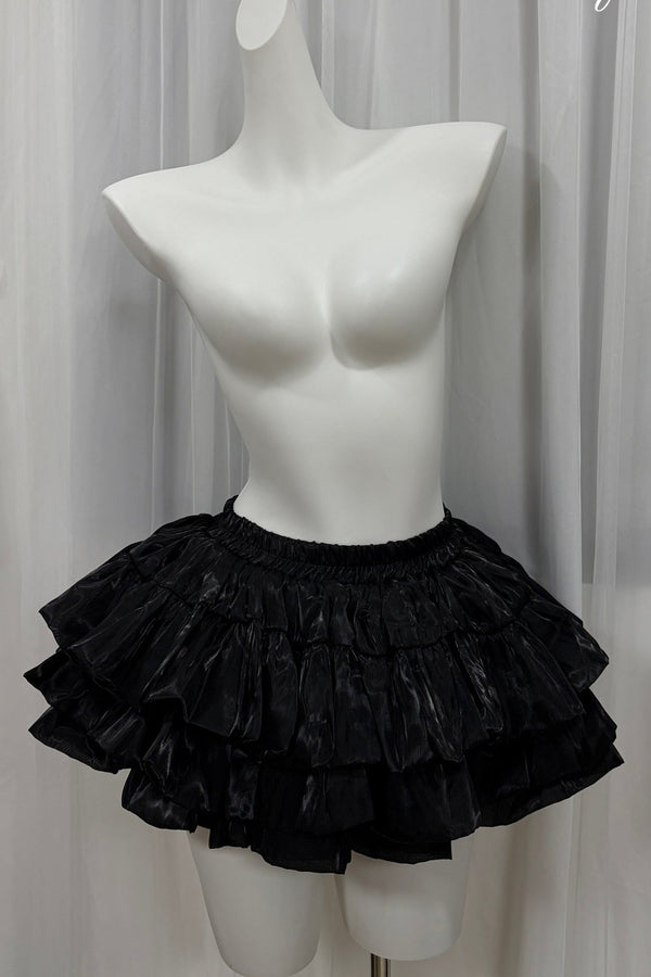 Vertical Stripe Lace Flutter Sleeve Dress