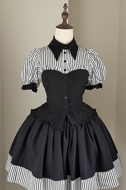 Gothic Style Short Sleeve Shirt