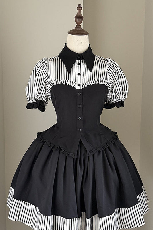 Gothic Style Short Sleeve Shirt