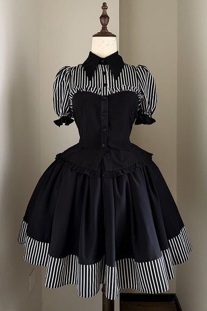 Gothic Style Short Sleeve Shirt