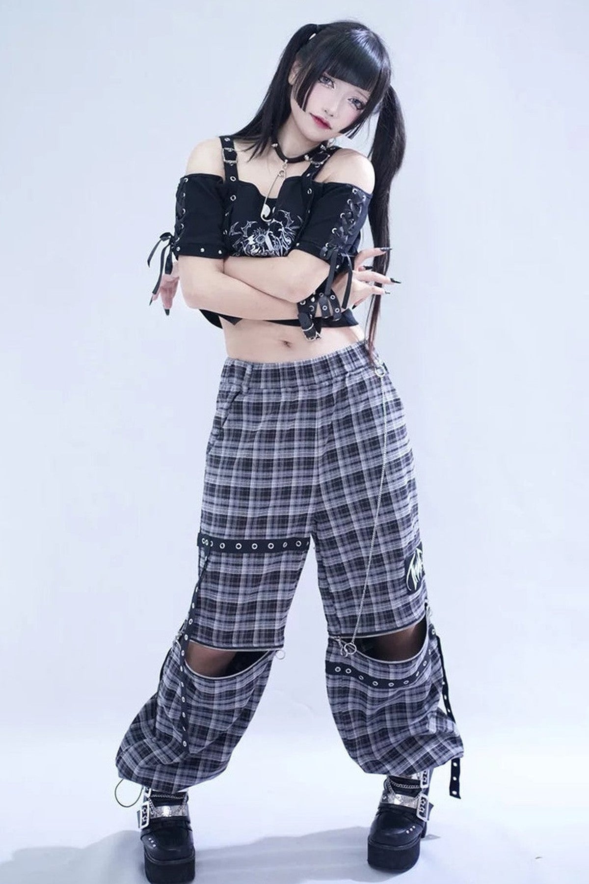 Spider Web Double Strap Top