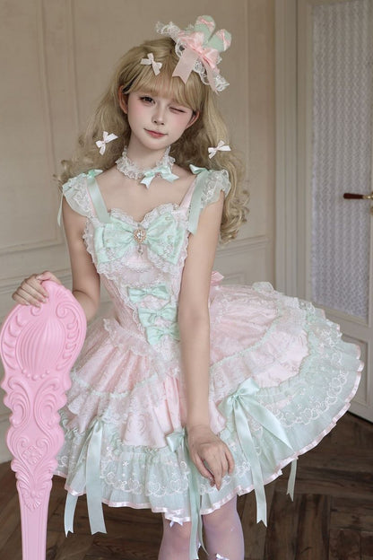 Ballet Lace Strap Dress