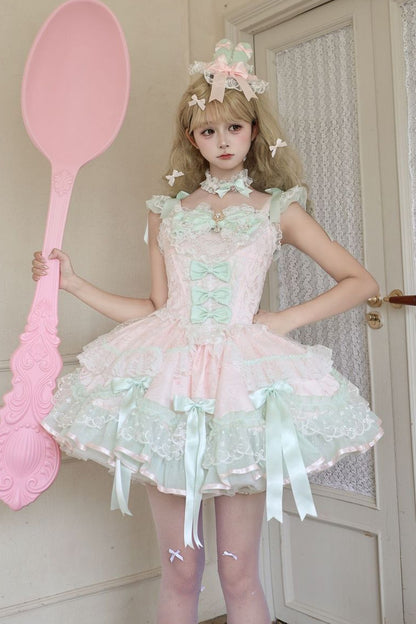 Ballet Lace Strap Dress