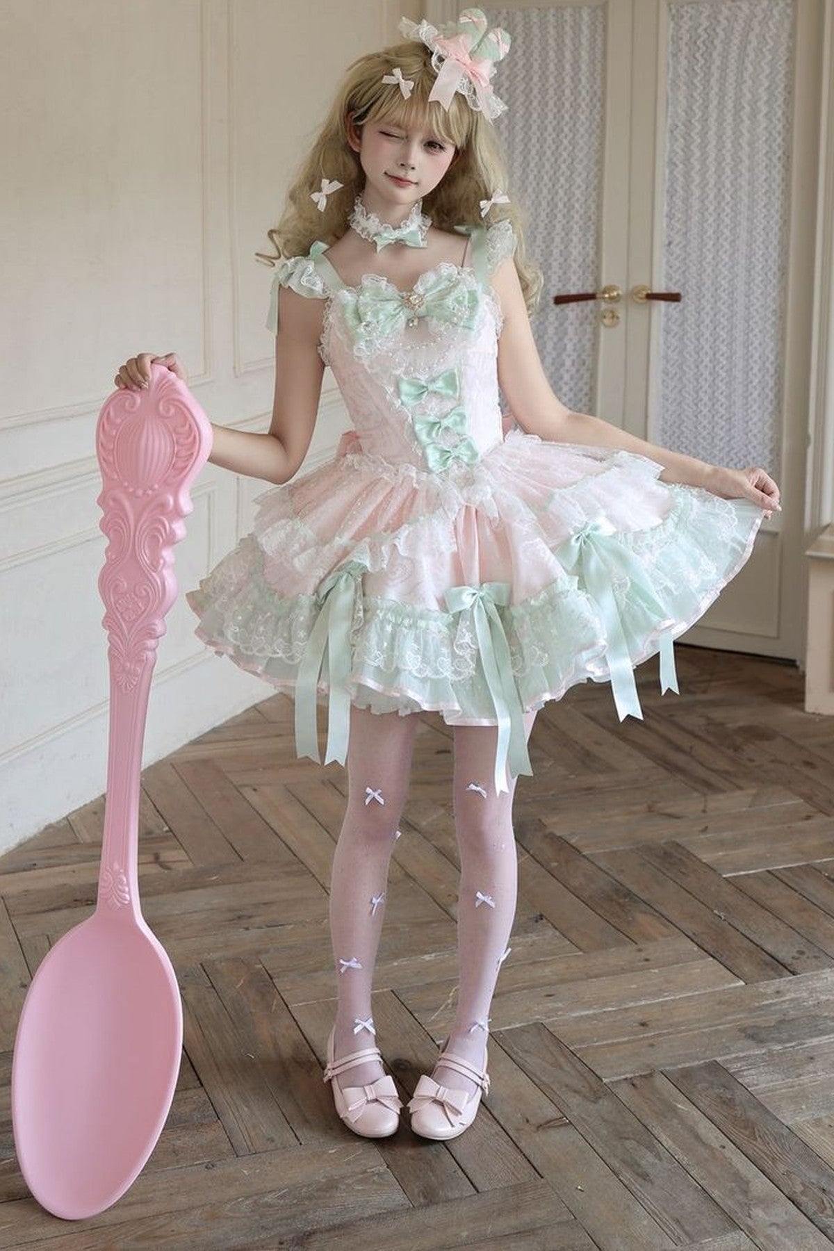 Ballet Lace Strap Dress