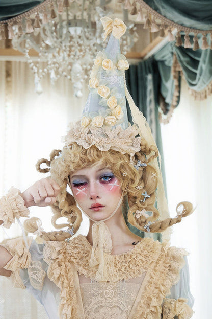 French Rococo Cream Cake Cookie Hat