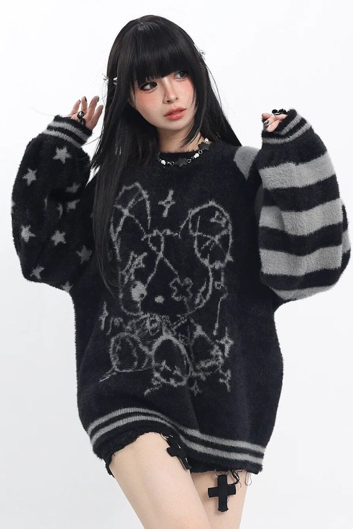 Striped Star Sweater