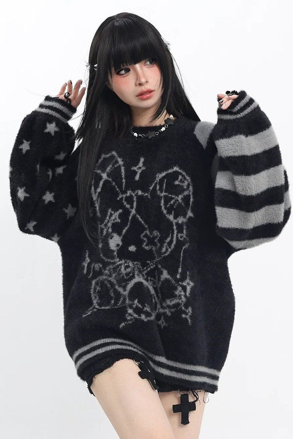 Striped Star Sweater