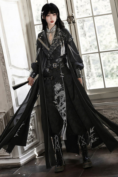 Dragon Improved Hanfu Top and Pants Set