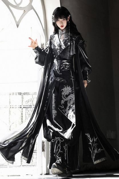 Dragon Improved Hanfu Top and Pants Set