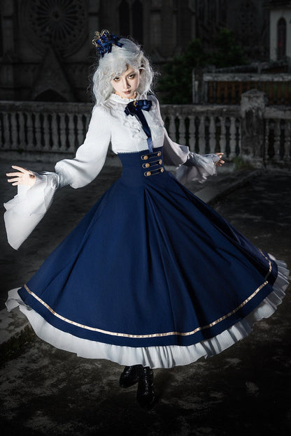 Royal Academy ensemble robe longue et cape