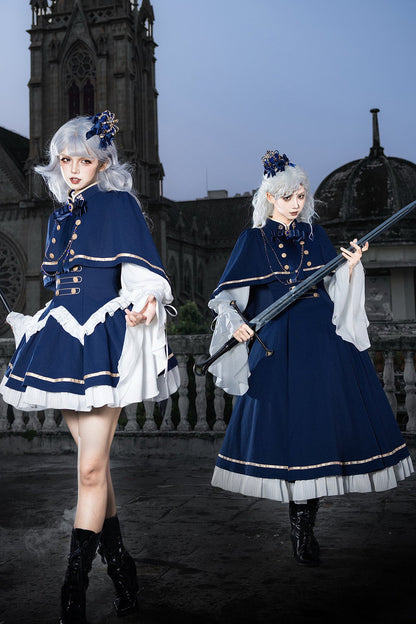 Royal Academy ensemble robe longue et cape