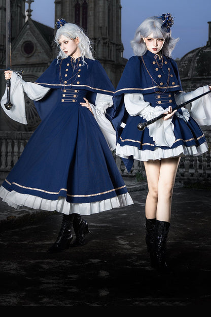 Royal Academy ensemble robe longue et cape