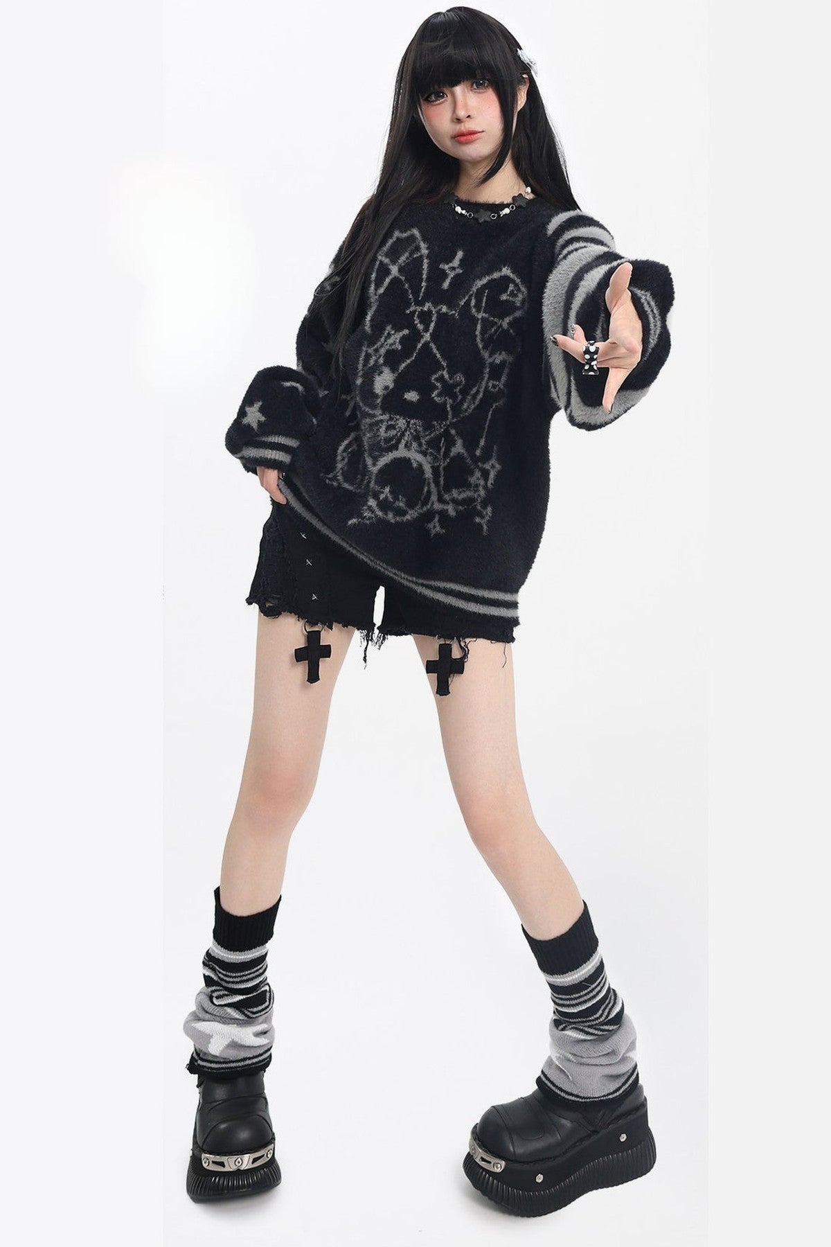 Striped Star Sweater