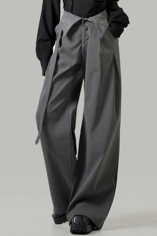 Zen Embroidery Kendo Ribbon Trousers