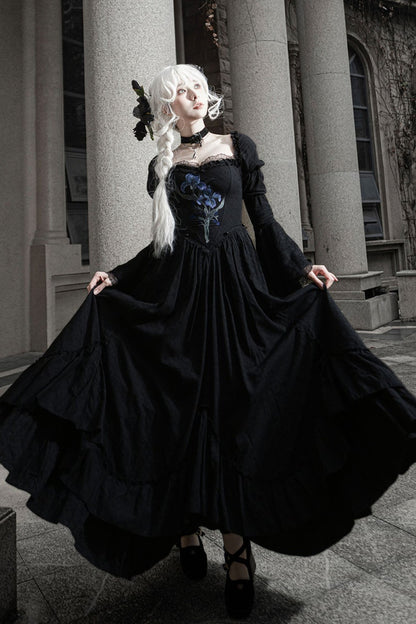 Gothic Embroidered Lolita Dress Set