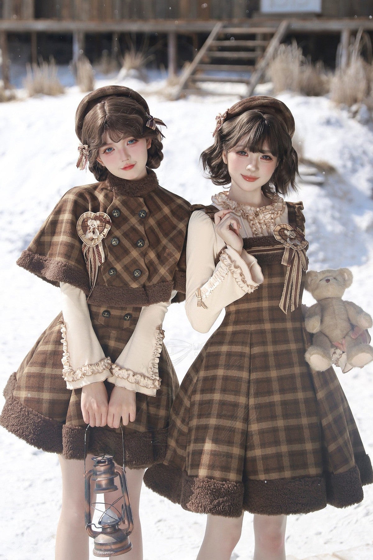 Cape Sweater Dress Skirt Set-Up