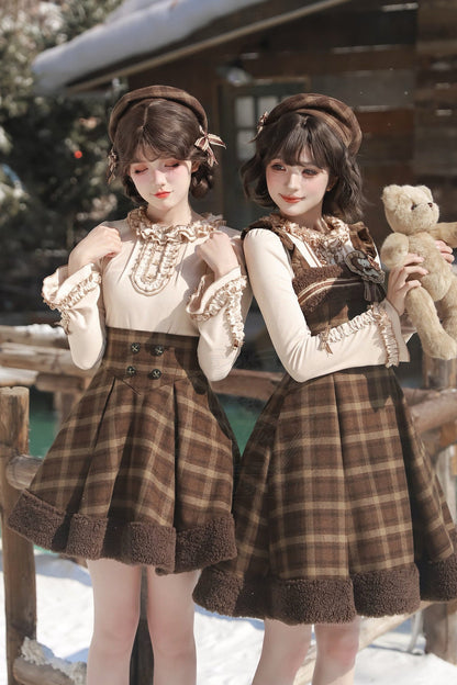 Cape Sweater Dress Skirt Set-Up