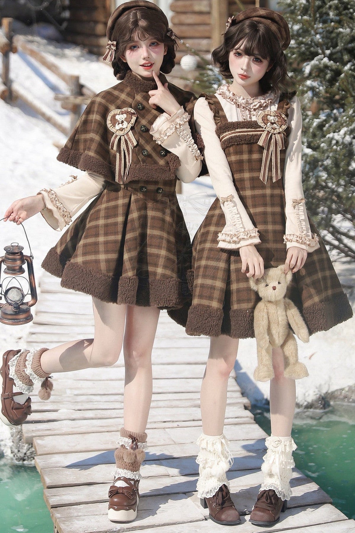 Cape Sweater Dress Skirt Set-Up