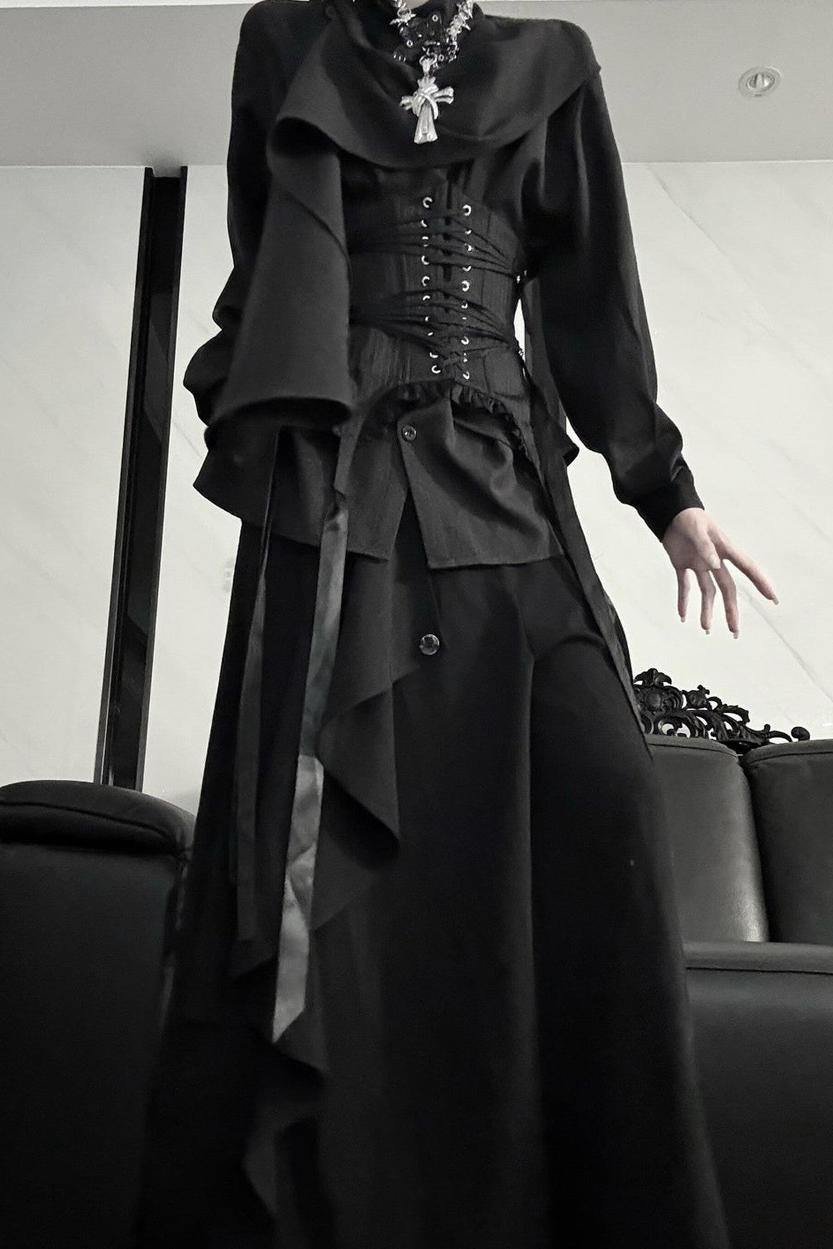 Irregular Spliced Design Shirt