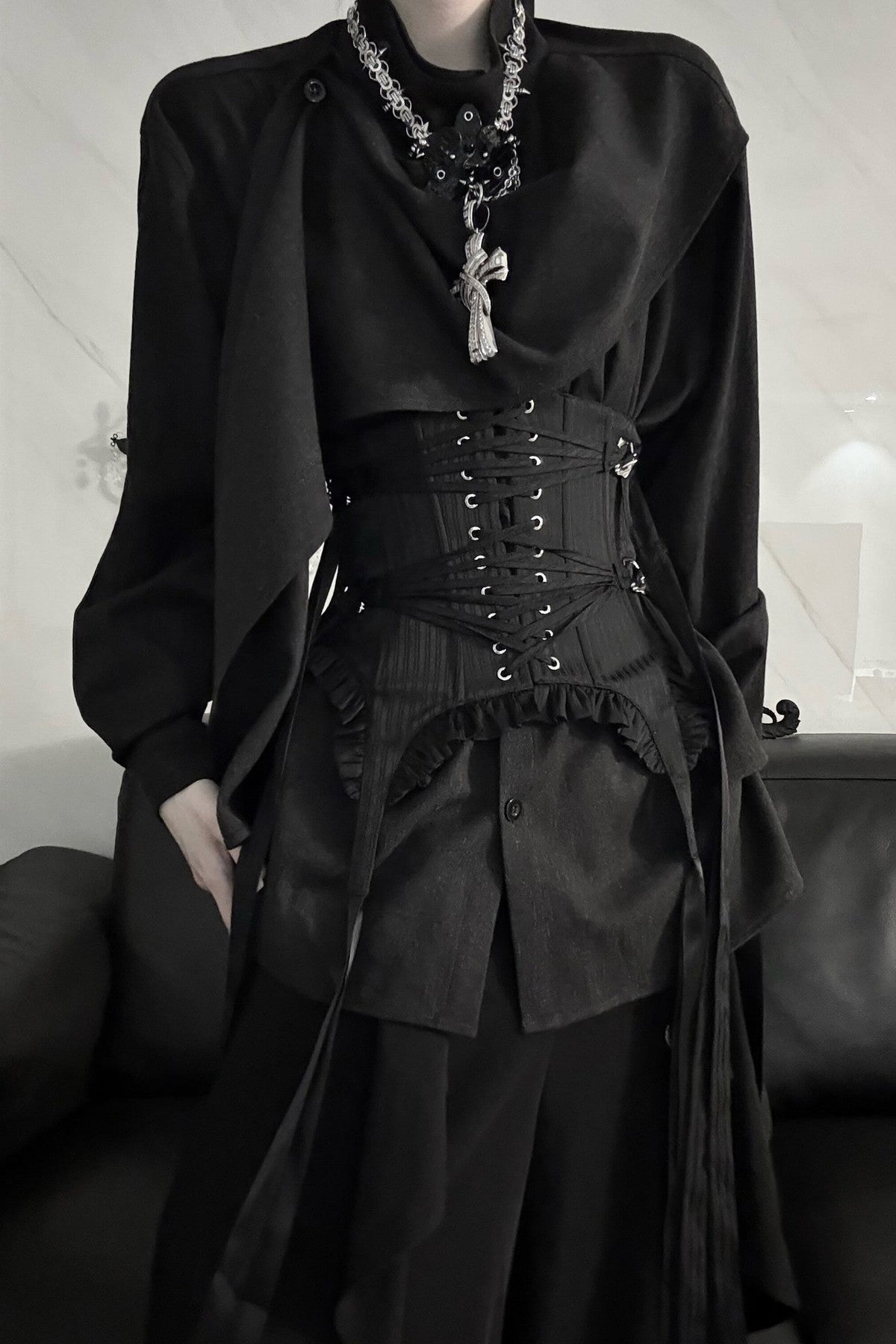 Irregular Spliced Design Shirt