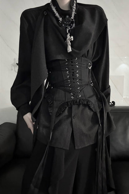Irregular Spliced Design Shirt