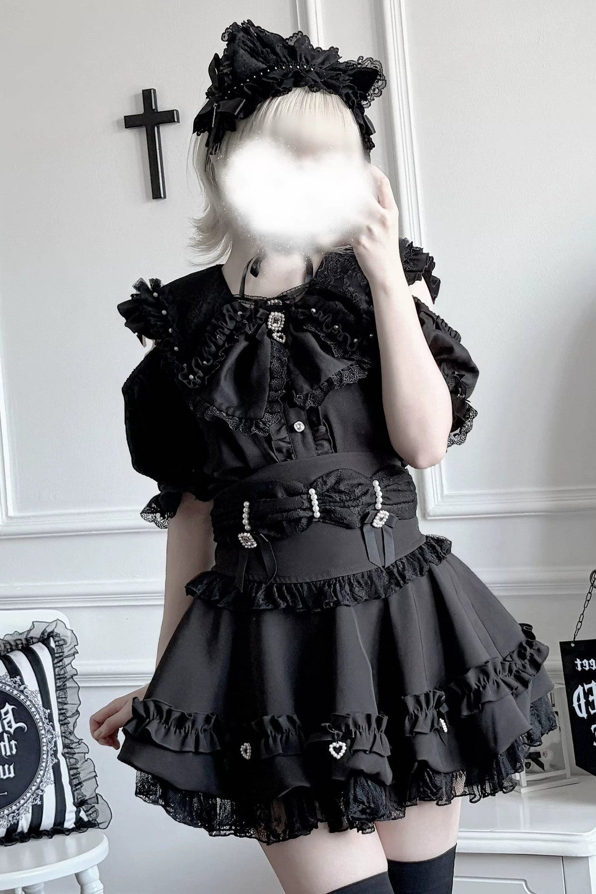 High-Waisted Puffy Cake Skirt Set