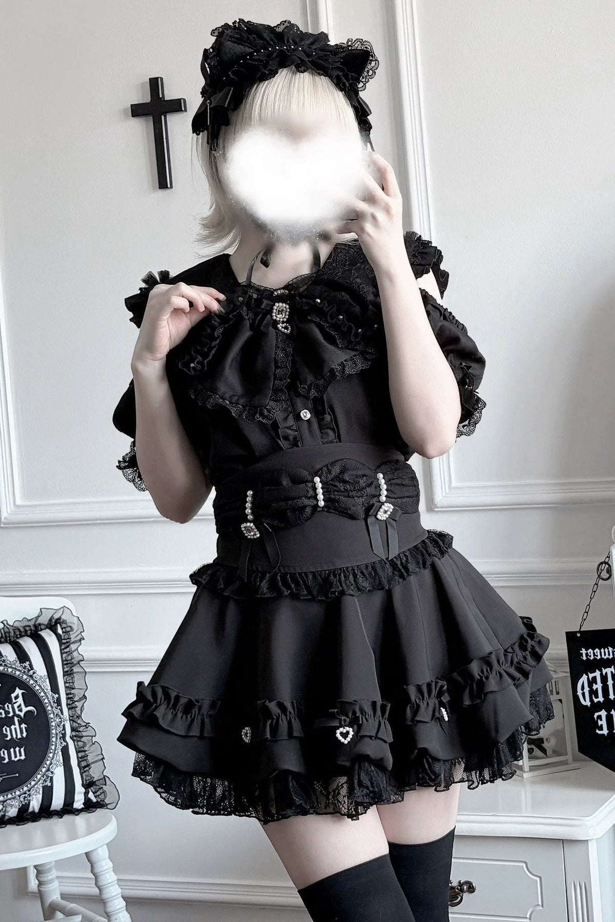 High-Waisted Puffy Cake Skirt Set
