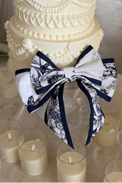 Blue Porcelain Floral Dress Set
