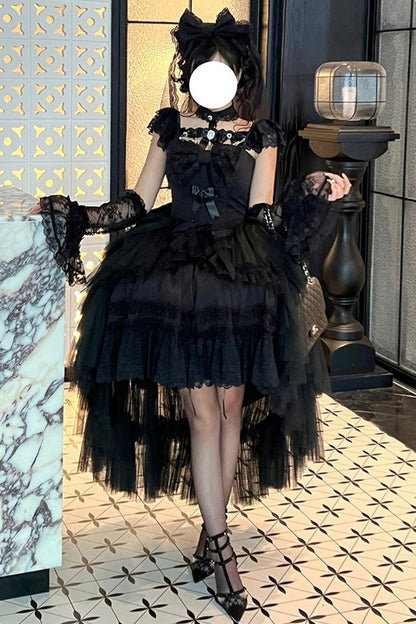 Black & White Angel Bridal Dress