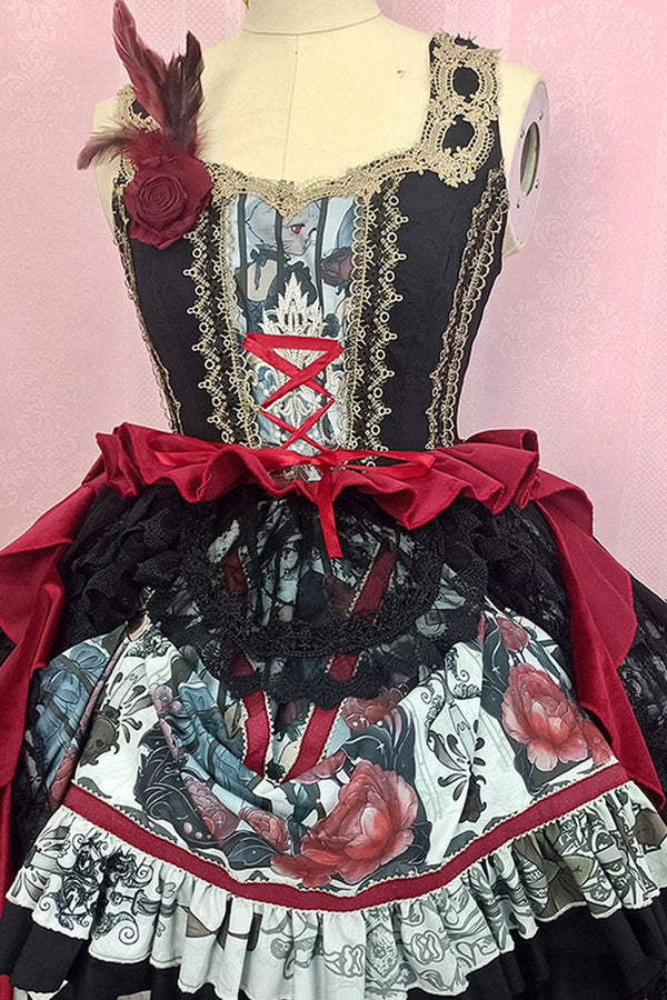 Rose Night Flight Gothic Cape Set
